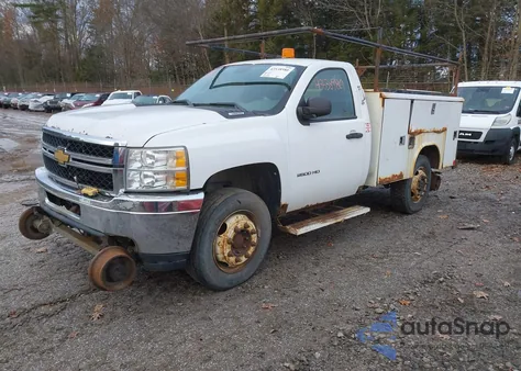 2012 Chevrolet Silverado 2500Hd Work Truck из США, поврежденный, VIN 1GC0KVCG0CZ172996